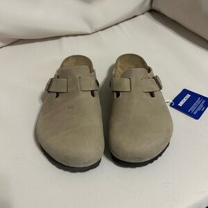 Birkenstock Boston tabacco brown, size 39